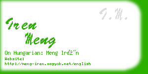 iren meng business card